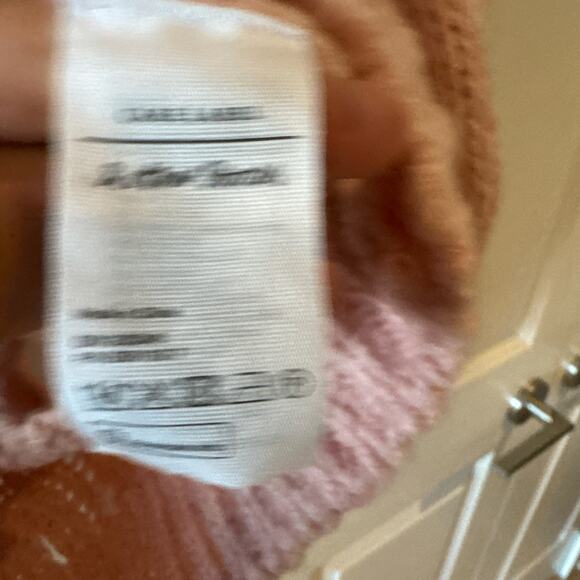 & OTHER STORIES Pink Alpaca Wool Zig Zag Eyelet Knit Sweater | XS - Picture 13 of 13
